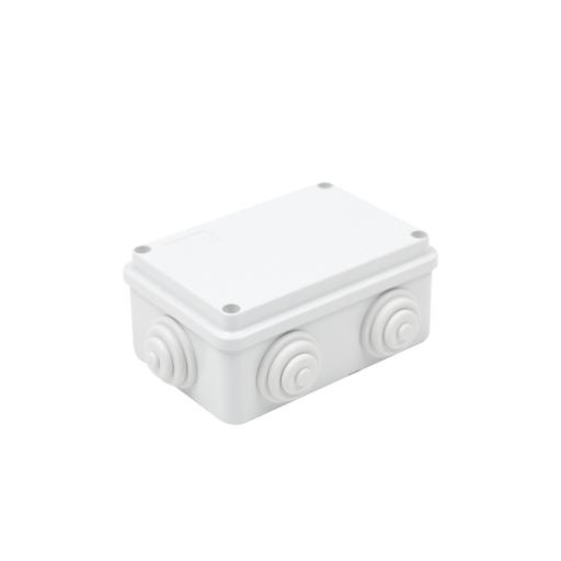 [GEWISS_GW-44-005] Gewiss Caja de derivación de PVC Auto-extinguible con 6 entradas, tapa atornillada, 120 x 80 x 50 mm (4.74 x 3.15 x 1.97 in), Para Exterior (IP55)