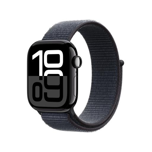 [APPLE_MWWG3AM/A] Apple Watch Series 10 GPS 42mm Jet Black Aluminium Case with Ink Sport Loop