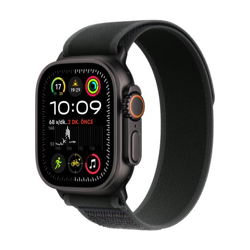 [APPLE_MX4V3LZ/A] Apple Watch Ultra 2 GPS + Cellular 49mm Black Titanium Case with Black Trail Loop - M/L