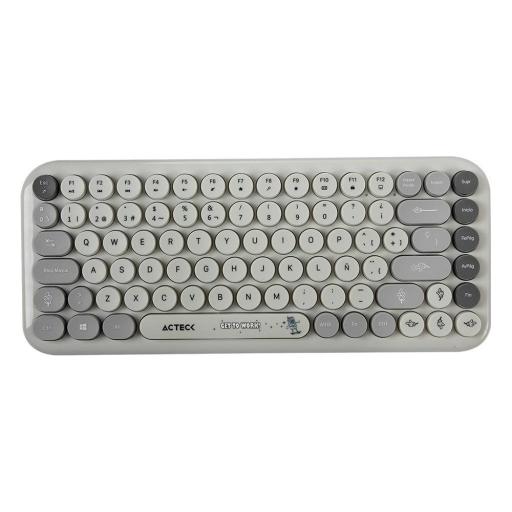 [ACTECK_AC-940221] KIT TECLADO Y MOUSE INALAMBRICO ACTECK (AC-940221) MK480 CHIC K-COLORS,RF USB,85 TECLAS,65%,GRIS