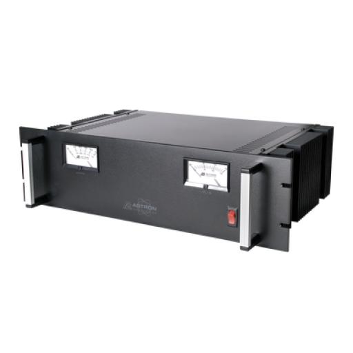 [ASTRON_RM-50MBB] Astron Fuente de poder 13.8Vcc, 50A, lineal regulada con circuito cargador de baterías, medidores, para instalación en rack