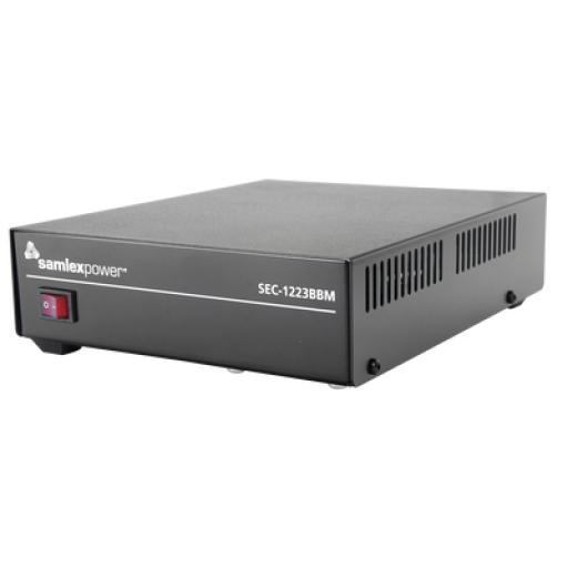 [SAMLEX_SEC-1223BBM] Samlex Fuente de poder 13.8V, 19A, conmutada con circuito cargador de baterías.