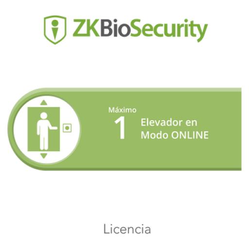 [ZKTECO_ZK-BS-ELE-ONLINE-S1] ZKTeco Licencia para ZKBiosecurity para control de 1 cabina de elevador en modo ONLINE
