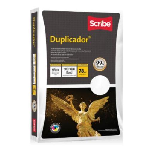 [SCRIBE_5237] Scribe Papel Cortado Scribe Duplicador 99% de Blancura 78gr Oficio C/5000 Hojas