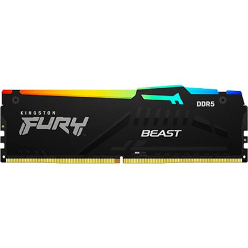 [KINGSTONTECHNOLOGY_KF552C36BBEAK2-64] Kingston technology Kit de Memoria (de escritorio) Kingston Fury Beast 64 GB (2x32 GB) 5200MT/s DDR5 CL36 RGB