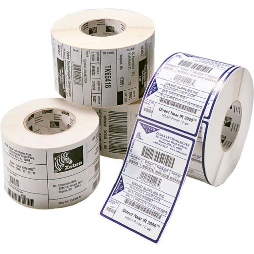 [ZEBRA_10010043] Zebra Etiqueta Zebra Papel 3x1 pulg  DT Z-Select 4000D 2340/Rollo 6/Caja para ZD