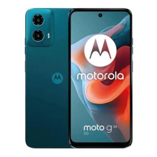 [MOTOROLA_PB0H0004MX] Motorola Smartphone Motorola G34 5G 6.5" Qualcomm 256GB/8GB Cámara 50MP+2MP/16MP Android 14 Color Azul