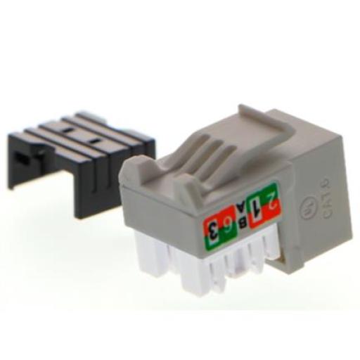 [NEXXTSOLUTIONS_AW121NXT21] Nexxt Solutions Módulo de Red Sin Blindaje Nexxt Solutions  Keystone Jack Cat6 Calibre 23 a 26 AWG Tipo 110 Gris