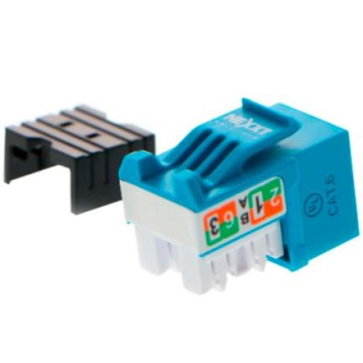 [NEXXTSOLUTIONS_AW121NXT22] Nexxt Solutions Módulo de Red de Red Sin Blindaje Nexxt Solutions Keystone Jack Cat6 Tipo 110 Azul