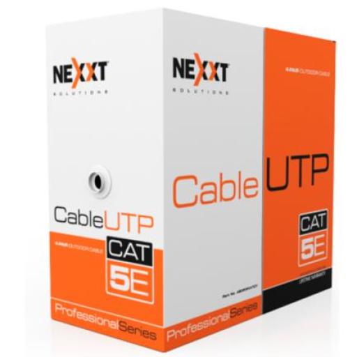 [NEXXTSOLUTIONS_AB355NXT01] Nexxt Solutions Cable Nexxt Solutions Cat5e UTP 100MHz 4P CM 305m 24AWG Gris