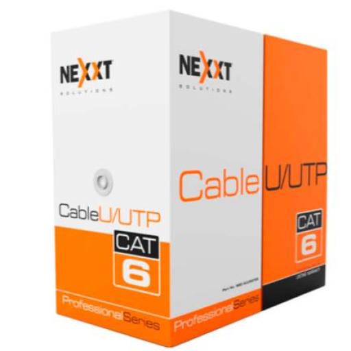 [NEXXTSOLUTIONS_AB356NXT17] Nexxt Solutions Cable Nexxt Solutions Giga Cat6 4P 23AWG UTP CMR  305m/1000ft Azul
