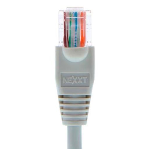 [NEXXTSOLUTIONS_AB360NXT23] Nexxt Solutions Cable de Conexión Red Nexxt Solutions Cat5e 100 MHz 3.05m 24 AWG Color Gris