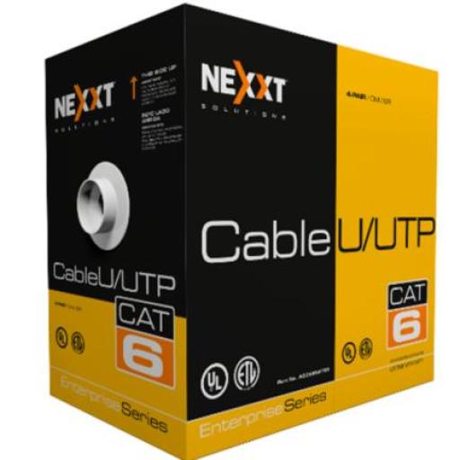 [NEXXTSOLUTIONS_AB356NXT01] Nexxt Solutions Cable Nexxt Solutions Enterprise Cat6 UTP 4P 23AWG CM 305m Gris