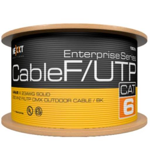 [NEXXTSOLUTIONS_AB356NXT07] Nexxt Solutions Cable Nexxt Solutions Enterprise Cat6 F/UTP 4P 23AWG CMX Exterior 305m Negro