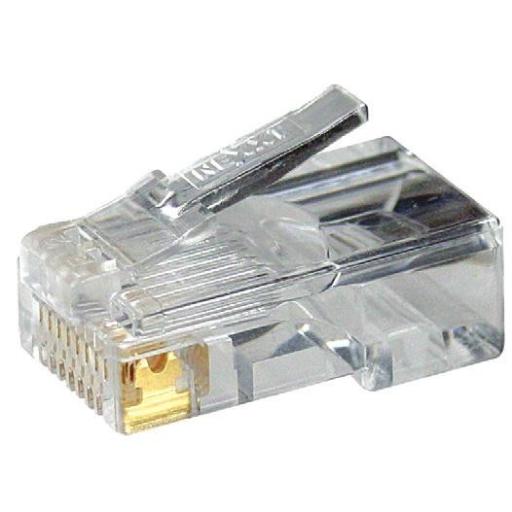 [NEXXTSOLUTIONS_AW102NXT01] Nexxt Solutions Conectores Modulares Nexxt Solutions AW102NXT01 Conector RJ45 Oro sobre Níquel 30µ Cat 5e Sin Blindaje (100 Pzas)