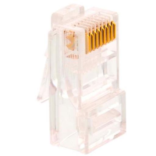 [NEXXTSOLUTIONS_AW102NXT01] Nexxt Solutions Conectores Modulares Nexxt Solutions AW102NXT01 Conector RJ45 Oro sobre Níquel 30µ Cat 5e Sin Blindaje (100 Pzas)
