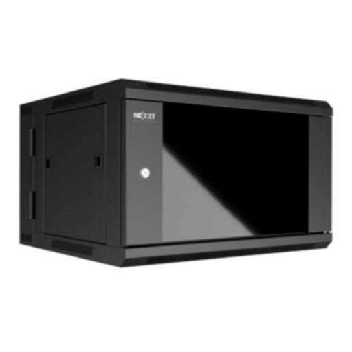 [NEXXTSOLUTIONS_AW222NXT03] Nexxt Solutions Gabinete de Pared Nexxt Solutions NPC-P12U66B Abitable Ensamblado 12U 600x550mm 2 Ranuras para Ventilador Negro