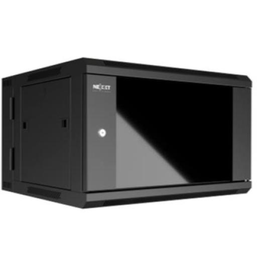 [NEXXTSOLUTIONS_AW222NXT03] Nexxt Solutions Gabinete de Pared Nexxt Solutions NPC-P12U66B Abitable Ensamblado 12U 600x550mm 2 Ranuras para Ventilador Negro