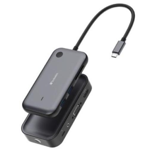 [VERBATIM_32146] Verbatim Adaptador Verbatim Inalámbrico USB-C con Lector de Tarjetas QCast Mirror WDA-01