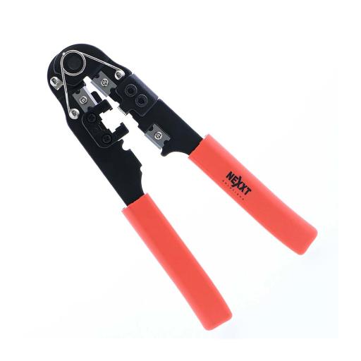 [NEXXTSOLUTIONS_AW250NXT02] Nexxt Solutions Pinza Metálica Nexxt Solutions con Prensa para RJ45 Mango Moldeado Color Naranja