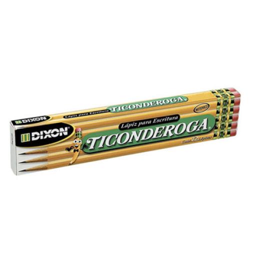 [DIXON_2546] Dixon Lapiz dixon ticonderoga #2 hexagonal madera caja c/12 lapices