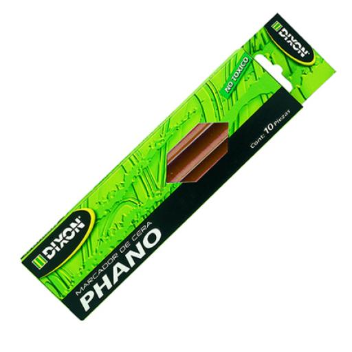 [DIXON_2082] Dixon Marcador de Cera Dixon Phano Café Caja c/10 piezas