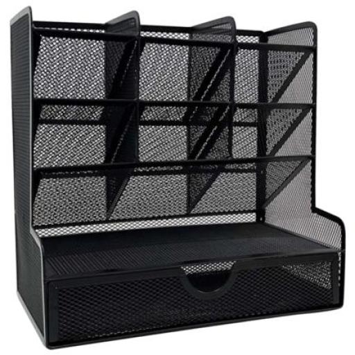 [NEXTEP_NE-177X] Nextep Organizador Nextep Malla Metalica para Escritorio Multi Secciones con Cajon