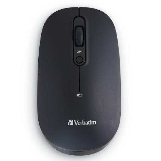 [VERBATIM_70750] Verbatim Mouse VERBATIM Inalambrico Recargable Multidispositivo USB-C a USB-A  Negro