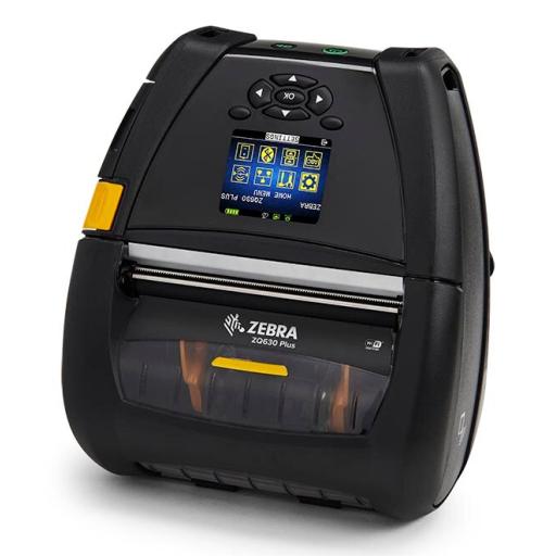 [ZEBRA_ZQ63-AUFAL04-00] Zebra Impresora Zebra ZQ630 Plus DT English fonts BT4 Linered platen 0.75 core Group L Belt clip