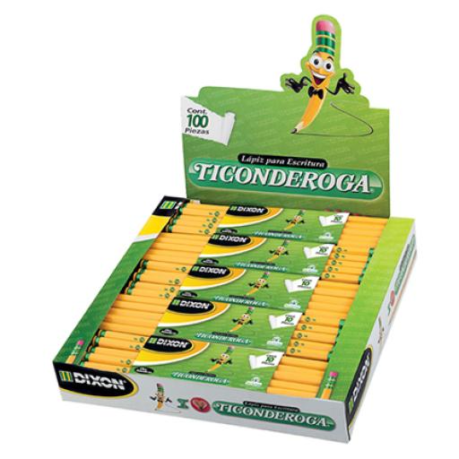 [DIXON_24133] Dixon Lapiz DIXON ticonderoga 2.5 hexagonal madera caja c/10 estuches c/10 lapices c/u
