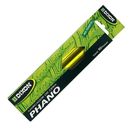 [DIXON_2079] Dixon Marcador de Cera Dixon Phano Amarillo Caja c/10 piezas
