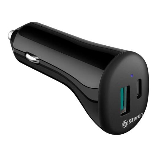 [STEREN_ELI-875] Steren CARGADOR STEREN USB A Y USB C CON PD Y QC