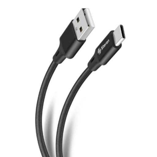 [STEREN_USB-3956] Steren CABLE STEREN USB A USB C TIPO CORDON 1.9M