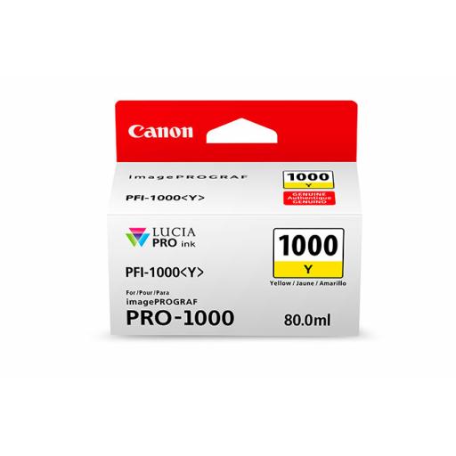 [CANON_0549C003AB] Canon Tinta Canon PFI-1000R Y Lucia Pro Ink Tank 80ML Color Amarillo