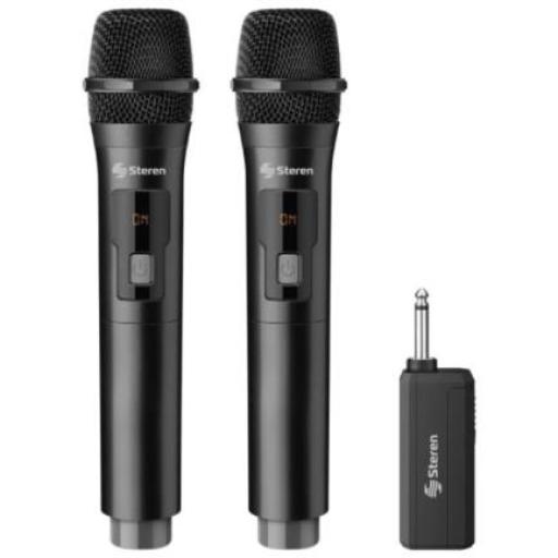 [STEREN_MIC-288R] Steren Micrófonos Inalámbricos Steren C/ Receptor Recargable 2 Piezas