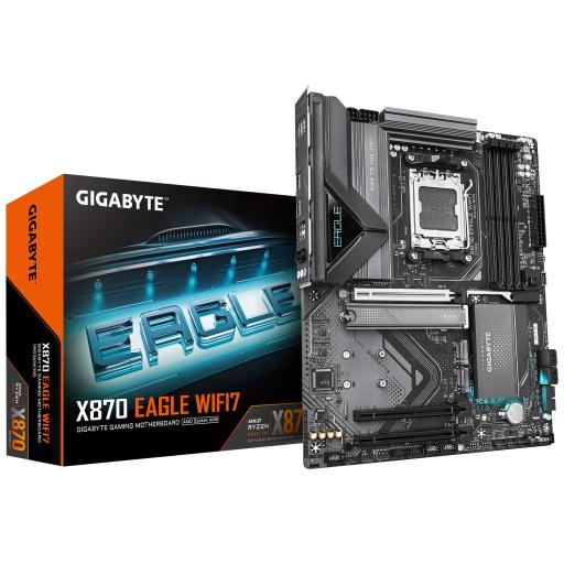 [GIGABYTE_X870 EAGLE WIFI7] MOTHERBOARD GIGABYTE (X870 EAGLE WIFI7) SOCKET AM5, 4*DDR5 8000MHZ, HDMI, ATX, WIFI7/BT