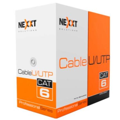 [NEXXTSOLUTIONS_AB356NXT16] Nexxt Solutions Cable Nexxt Solutions Giga Cat6 4P 23AWG UTP CMR 305m/1000ft Gris