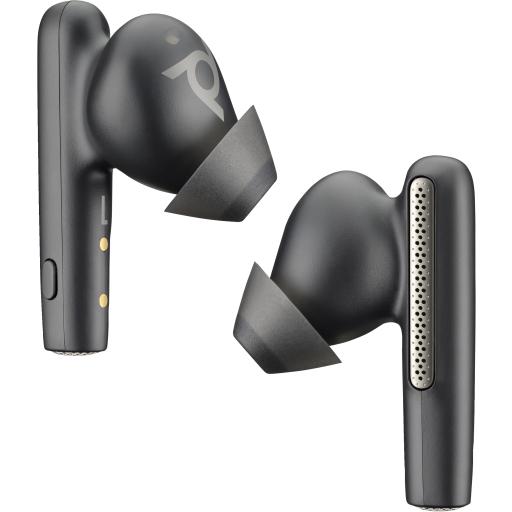 [HP_7Y8L7AA] HP POLY Audífonos Voyager Free 60 UC M, negro carbón + adaptador BT700 USB-A + estuche de carga básico