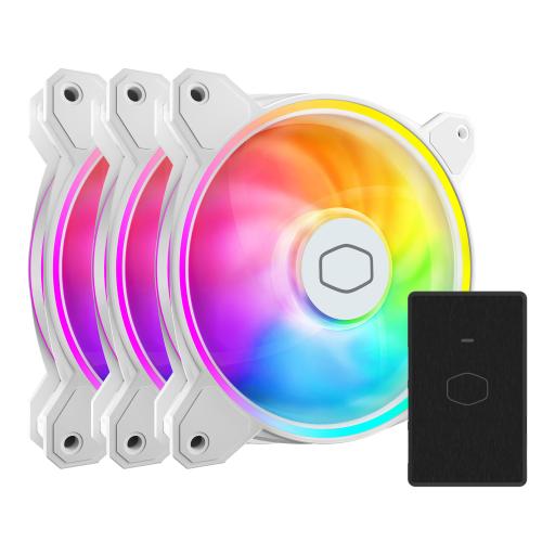 [COOLERMASTER_MFL-B2DW-213P2-R2] Cooler Master VENTILADOR COOLER MASTER MASTERFAN MF120 HALO 3 EN 1 BLANCO