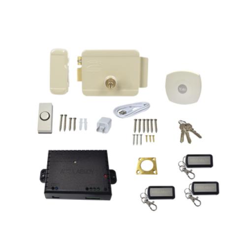 [ASSAABLOY_89371] Assa Abloy Kit Cerradura Eléctrica 321DC  Izquierda y Hub para Apertura a través de Smartphone,  Compatible con YALE CONNECT