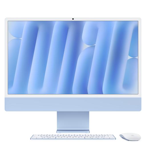[APPLE_MWV33E/A] Apple iMac Apple M M4 59.7 cm (23.5") 4480 x 2520 Pixeles PC todo en uno 16 GB 512 GB SSD macOS Sequoia Wi-Fi 6E (802.11ax) Azul