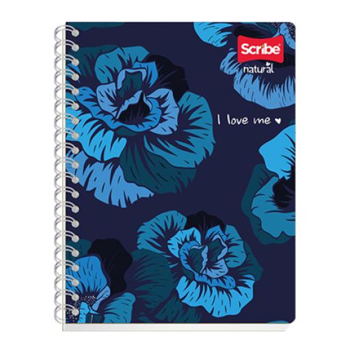 [SCRIBE_6060] Scribe Cuaderno Profesional Scribe Natural Raya Espiral Doble Raya 100 Hojas