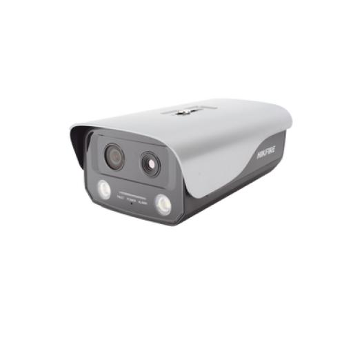 [HIKVISIONDIGITALTECHNOLOGY_HF-VT410] Hikvision Digital Technology (HikFire) Cámara IP Dual de Detección Térmica de Incendios / Detección de Llamas y Temperaturas Anormales / 4 Megapixel (Lente Óptico) + 1 Megapixel (Lente Termico) / Micro SD / Exterior IP66