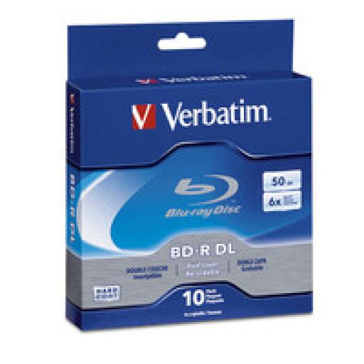 [VERBATIM_VB97335] Verbatim BLU-RAY 6X 50GB GRABABLE DOBLE CAPA 10 PZAS CAMPANA HARD COAT