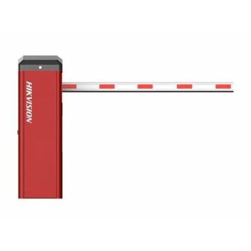 [HIKVISIONDIGITALTECHNOLOGY_DSTMG520L(5MTP)] Hikvision Digital Technology Barrera Vehicular USO CONTINUO 5,000,000 Ciclos MCBF / Brazo Telescópico de 5 mts /Apertura de 4 seg / Incluye Banda Protectora Anti golpe de Vehículos