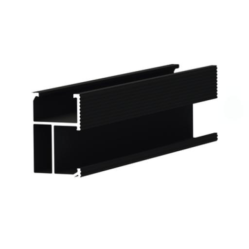[EPCOM_EPL-SR8-2700BLK] Epcom Riel 8 con anodizado negro para montaje de módulos fotovoltaicos de aluminio anodizado de 2700mm.