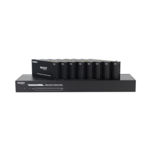 [EPCOM_EPP-SPB18H150] Epcom Splitter mas Extensor de Video | 1x8 | ProAV | HDBaseT™ | 120m en 4K@60Hz | 150m en 1080p@60Hz | Cat6/6a/7 | Gestión Avanzada EDID | Control IR y RS232 | PoC | Salida de Audio