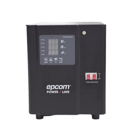 [EPCOM_EPL3K1FVR] Epcom Regulador de Voltaje Industrial Monofásico 3 kVA/3 kW 120 V / Entrada 96-144 Vca / Salida 117.6- 122.4 Vca