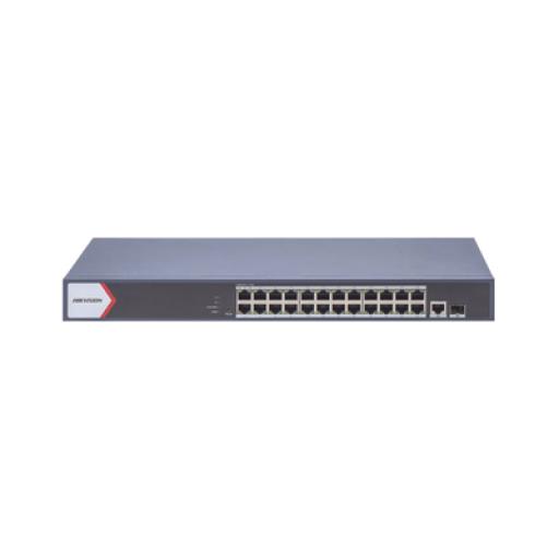 [HIKVISIONDIGITALTECHNOLOGY_DS-3E1526P-EI/M] Hikvision Digital Technology Switch Gigabit PoE+ / Administrable / 24 Puertos 1000 Mbps PoE+ / 1 Puerto 1000 Mbps Uplink  / 1 Puertos SFP Uplink  Configuración Remota desde Hik-PartnerPro /Modo Extendido hasta 300 Metros / 230 W