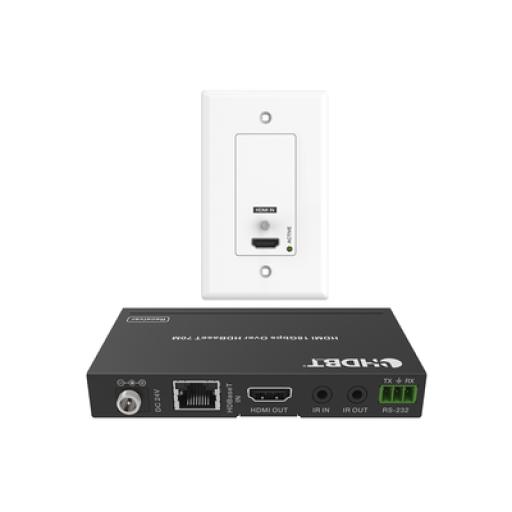 [EPCOM_EPP-WPB70] Epcom Kit Extensor HDBaseT | 4K2K@60Hz 40m | 1080p 70m | Función PoC | IR Bidireccional | RS-232 | 